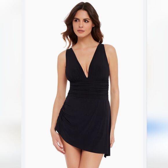 Magicsuit Celine One Piece Swimsuit Swim Dress Black Size 16 - Picture 1 of 16